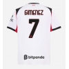 Camisa de Futebol AC Milan Santiago Gimenez #7 Equipamento Secundário 2025-26 Manga Curta Camisa de Futebol AC Milan Santiago Gimenez #7 Equipamento Secundário 2025-26 Manga Curta